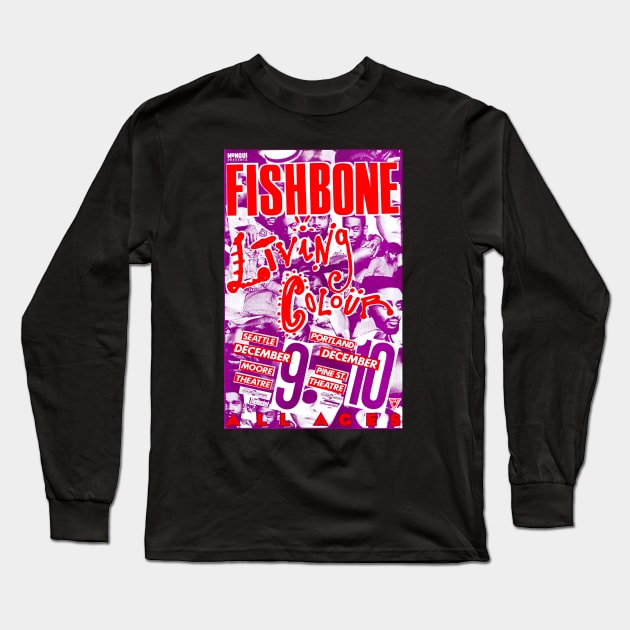 Fishbone x Living Colour (1990) Long Sleeve T-Shirt by Scum & Villainy